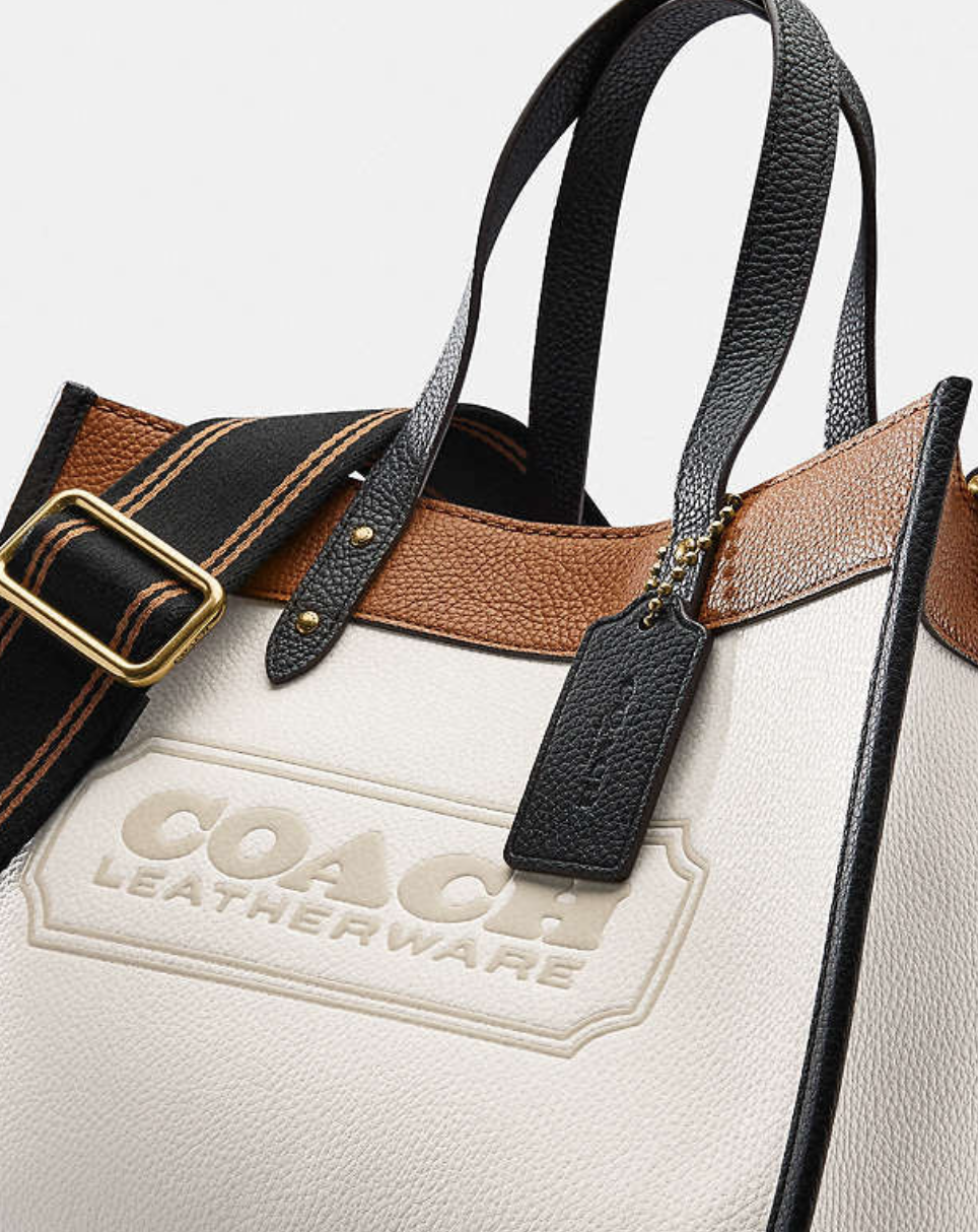 Field Tote 30 In Colorblock With Coach Badge - Style 1