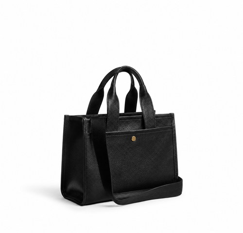 Coach Cargo Tote Bag 26 leather in black