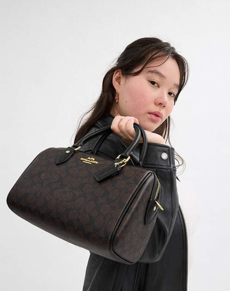 Coach Rowan Satchel Bag In Signature Canvas