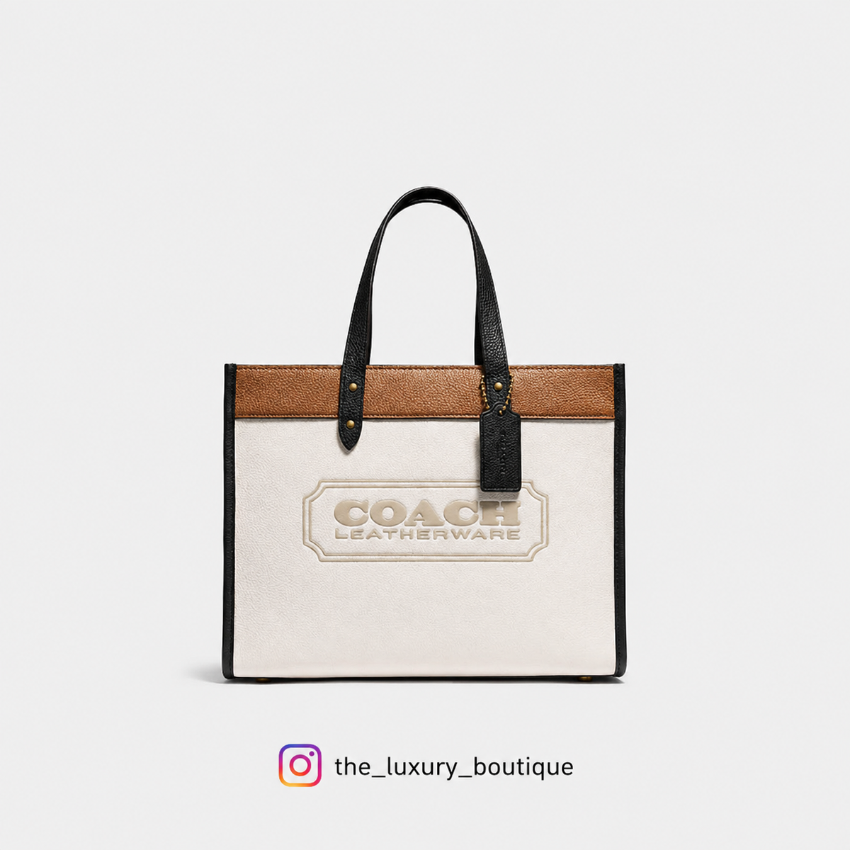 Field Tote 30 In Colorblock With Coach Badge - Style 1