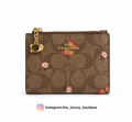 Coach bifold wallet with flowers