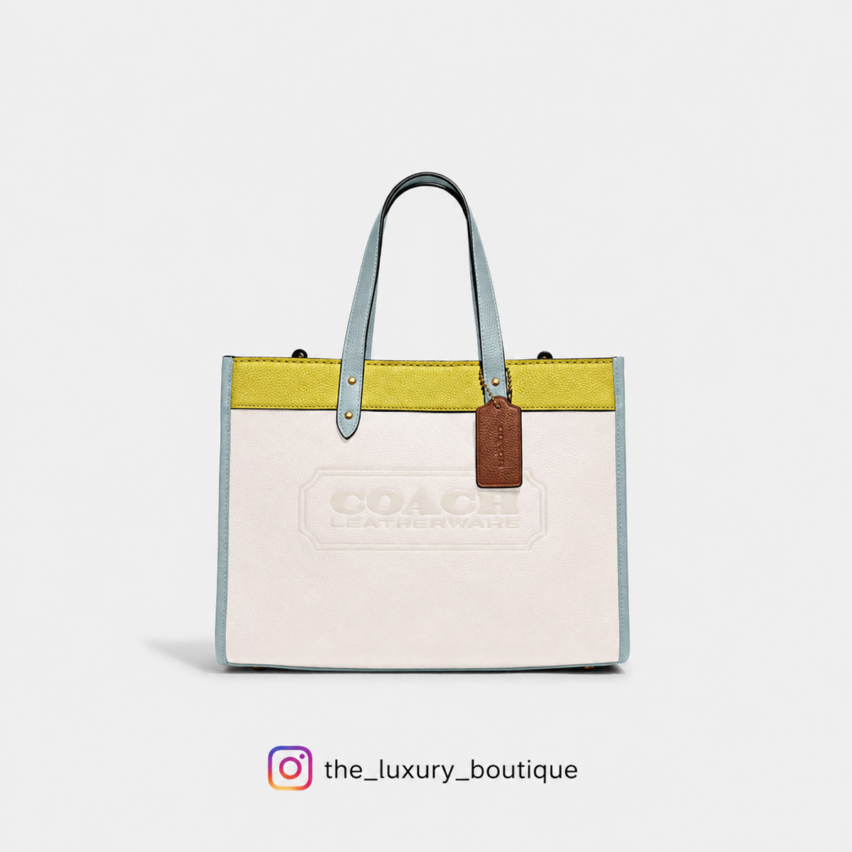Field Tote 30 In Colorblock With Coach Badge - Style 2