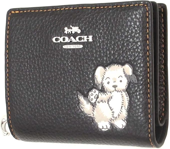 Coach snap wallet teddy bear