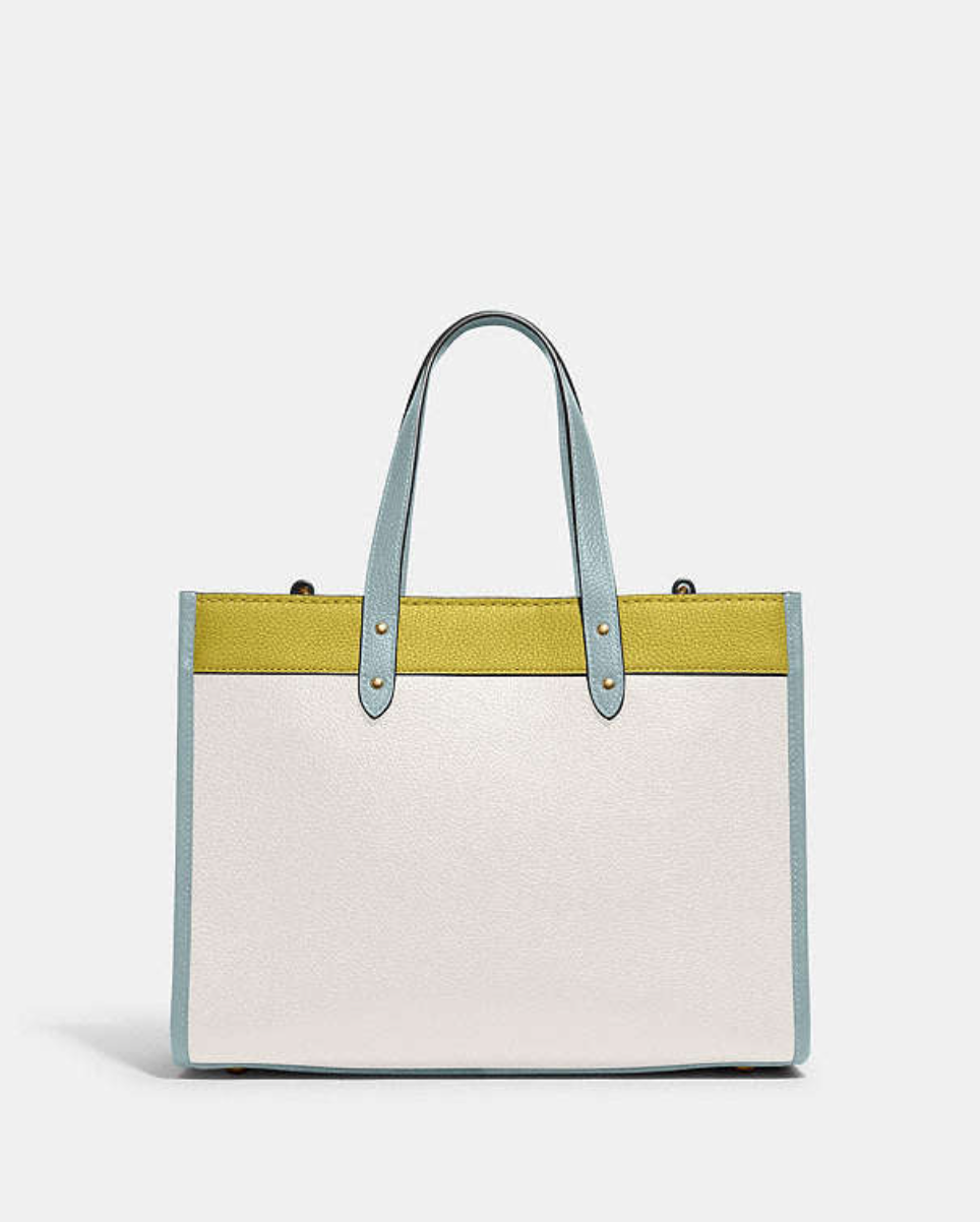 Field Tote 30 In Colorblock With Coach Badge - Style 2