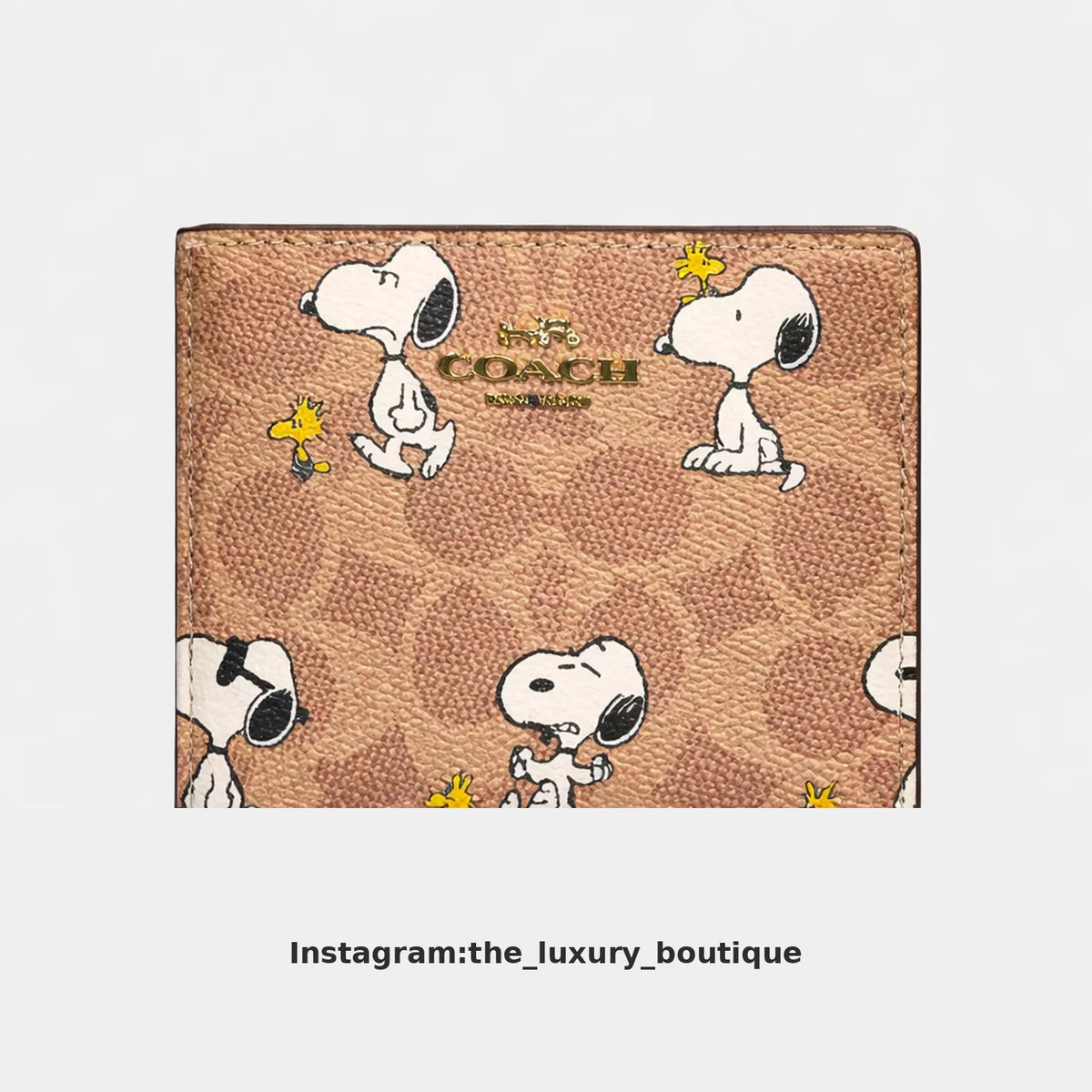 Coach snap wallet snoopy (v2)