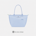 Longchamp Green Line Le Pliage Medium Size in Sky Blue