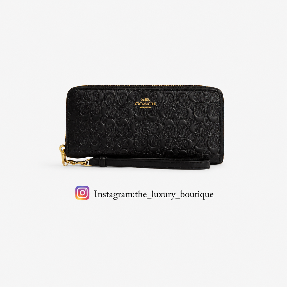 LONG ZIP AROUND WALLET IN SIGNATURE CANVAS