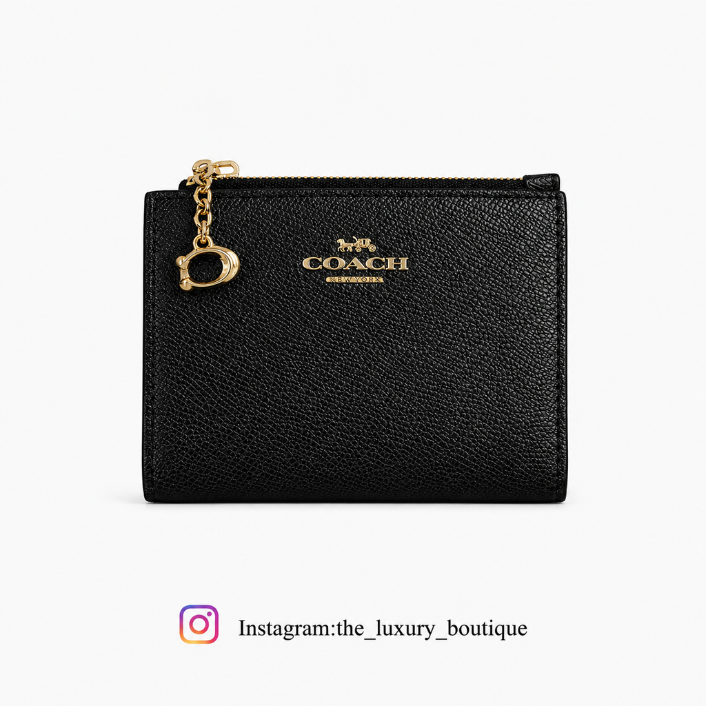 Coach bifold wallet black