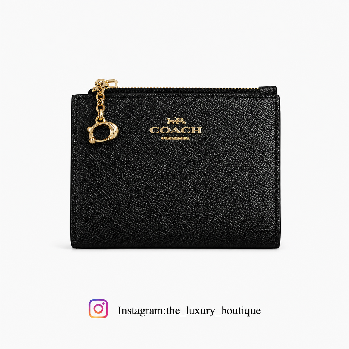 Coach bifold wallet black