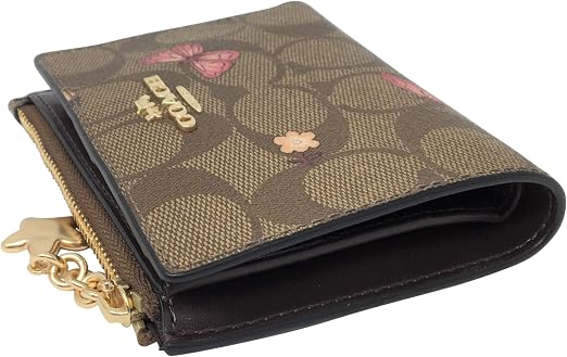 Coach bifold wallet with flowers