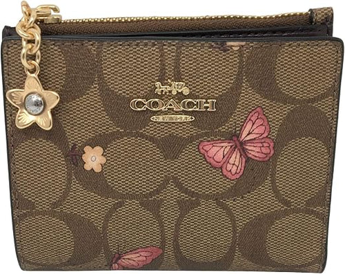 Coach bifold wallet with flowers