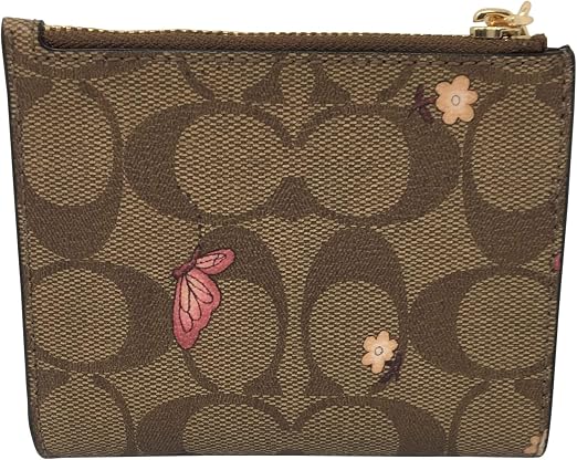 Coach bifold wallet with flowers