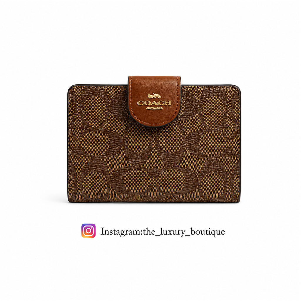 Medium Corner Zip Wallet In Signature (v6)