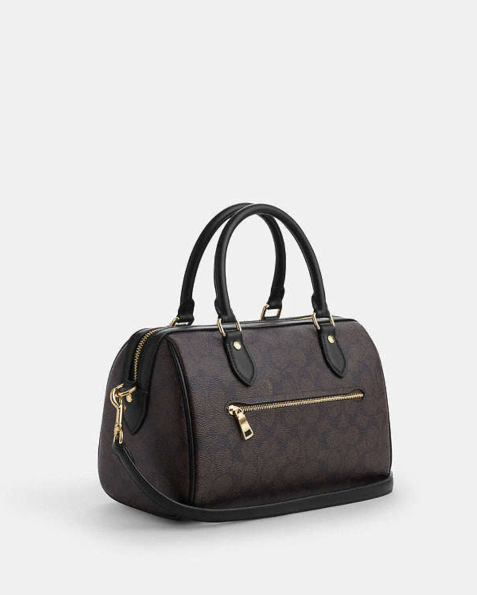 Coach Rowan Satchel Bag In Signature Canvas