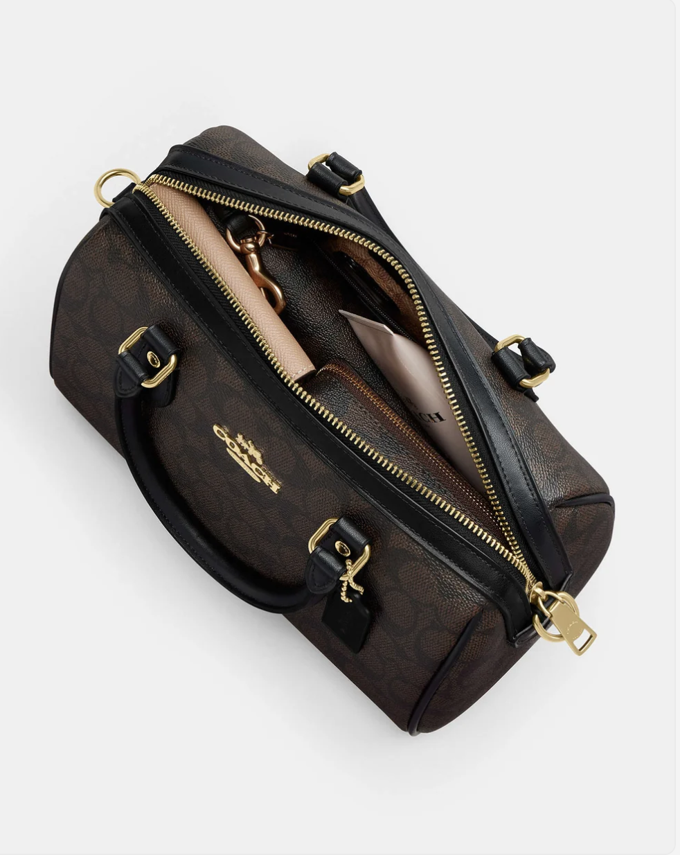 Coach Rowan Satchel Bag In Signature Canvas