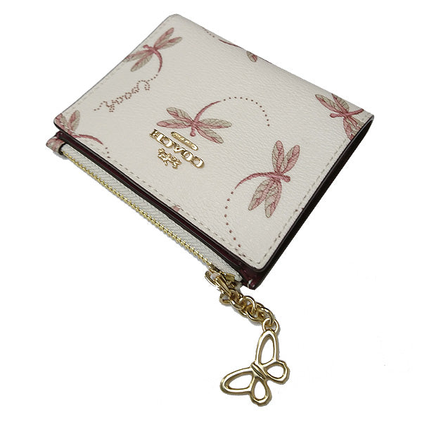 Coach bifold wallet with butterflies