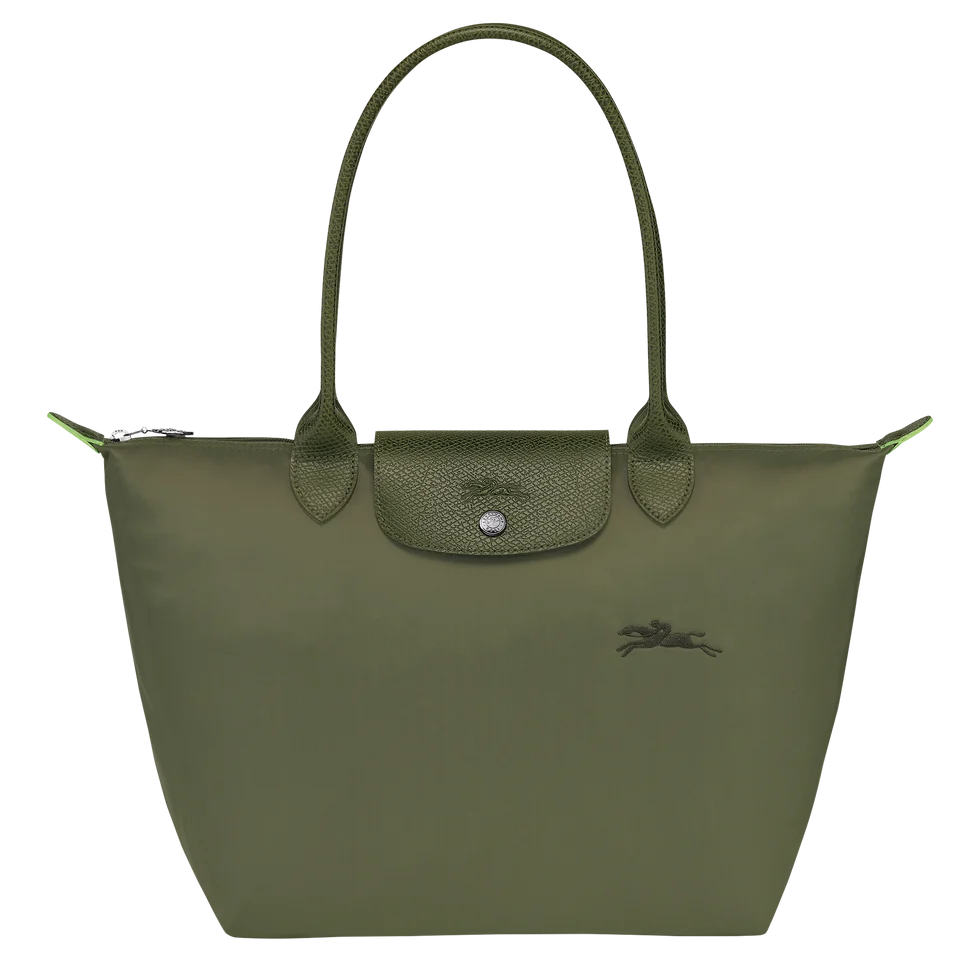 Longchamp Green Line Large Size in Olive
