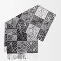 Loewe Scarf in Wool and Cashmere Black/White