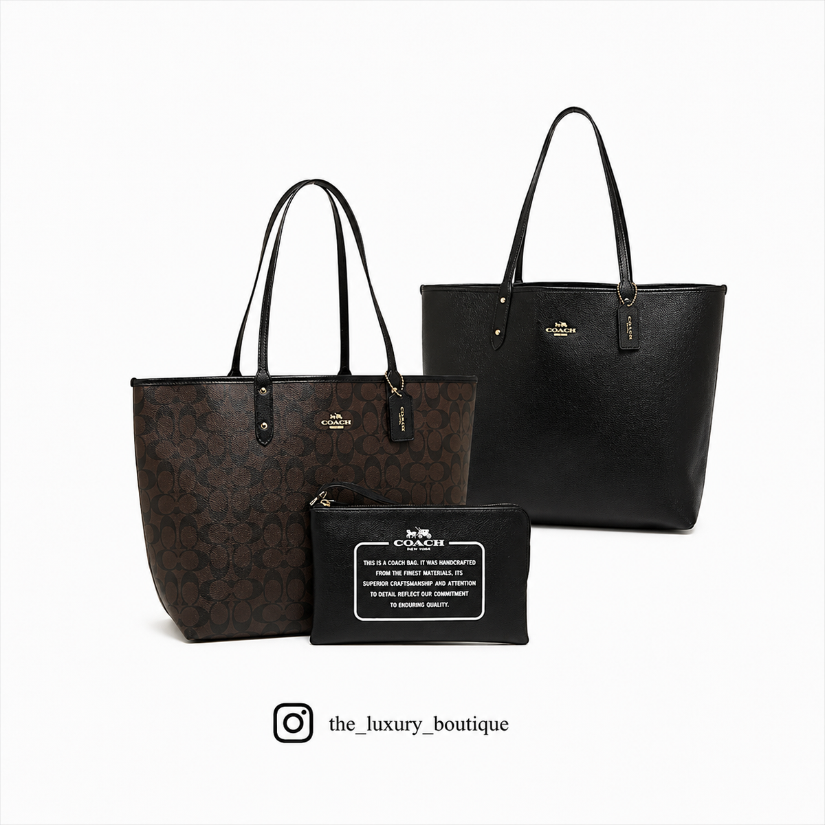 Coach Reversible City Tote Handbag