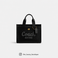 Coach Cargo Tote Bag 26 leather in black