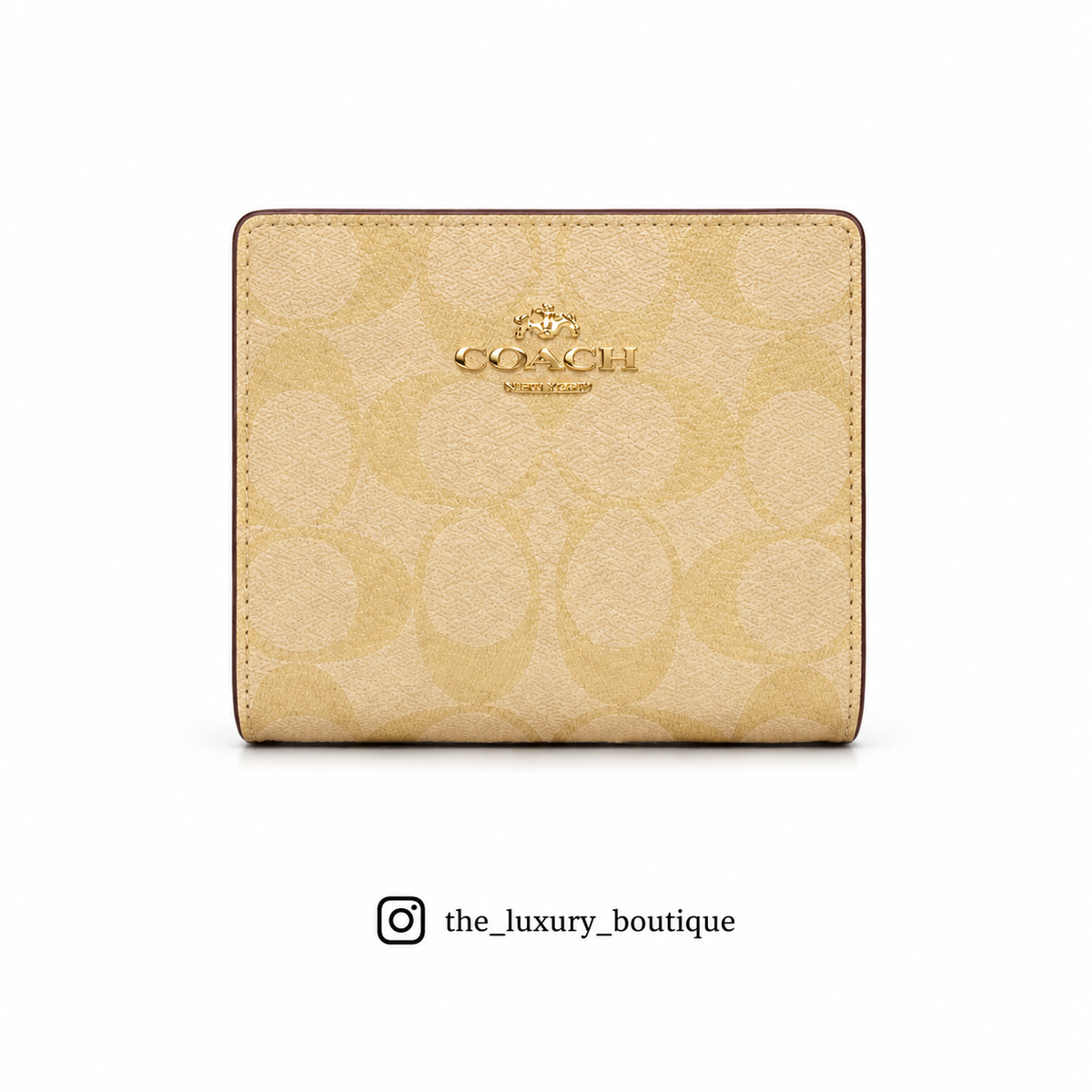 Snap Wallet In Signature Canvas khaki