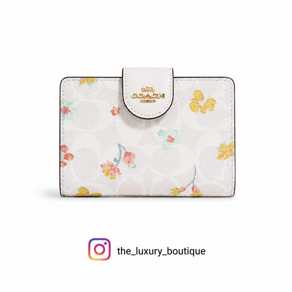 Medium Corner Zip Wallet In Signature