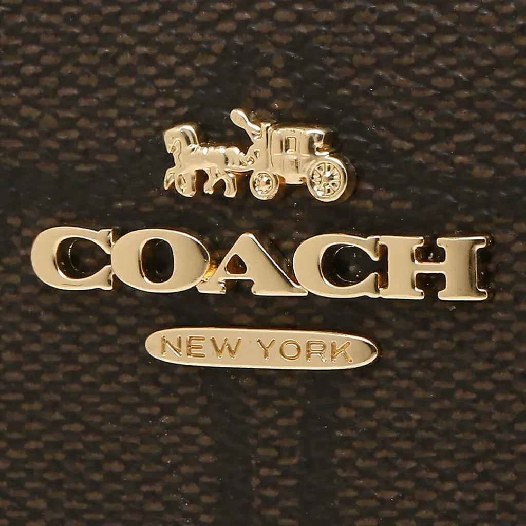 Coach bifold wallet brown black