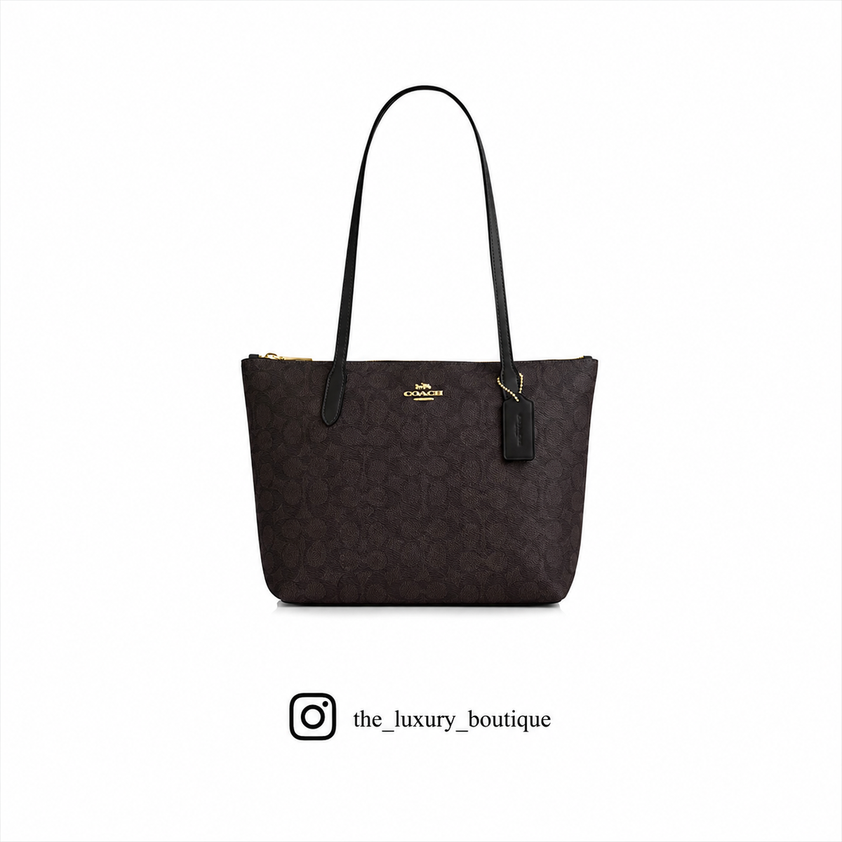 Fiona Zip Tote Bag In Signature Canvas