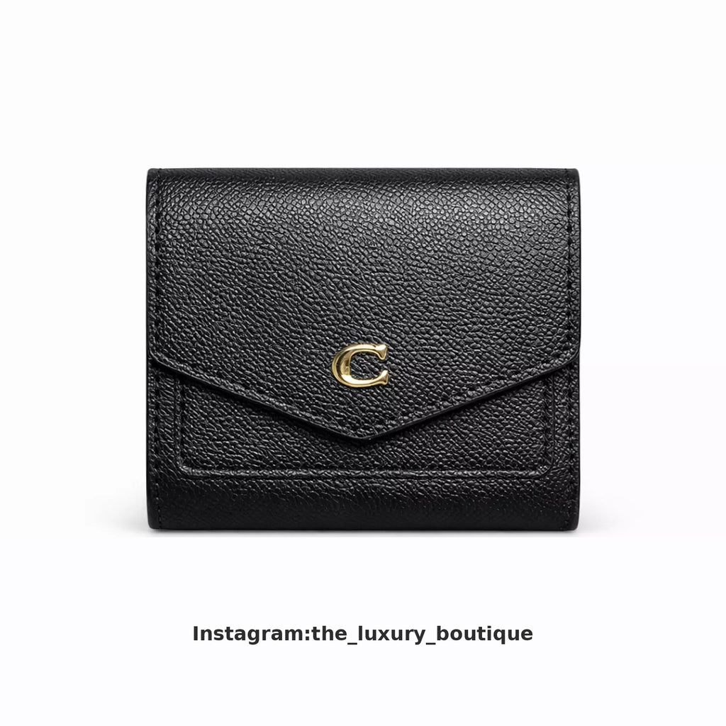 WYN small coach wallet in black