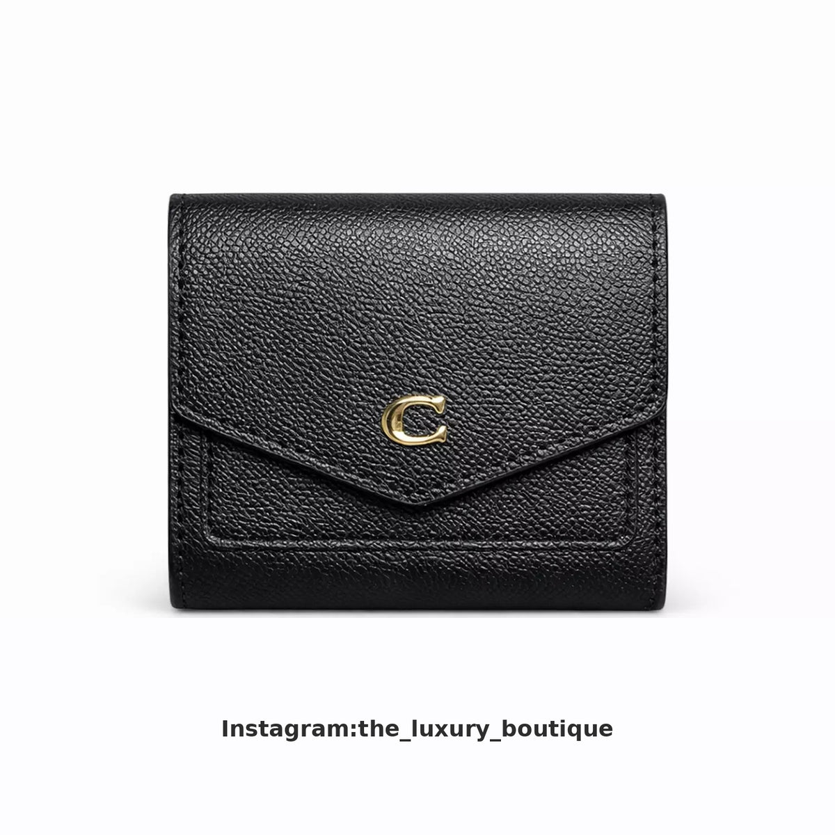 WYN small coach wallet in black