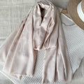 Signature C Oblong Scarf in Lyocell-wool Blend