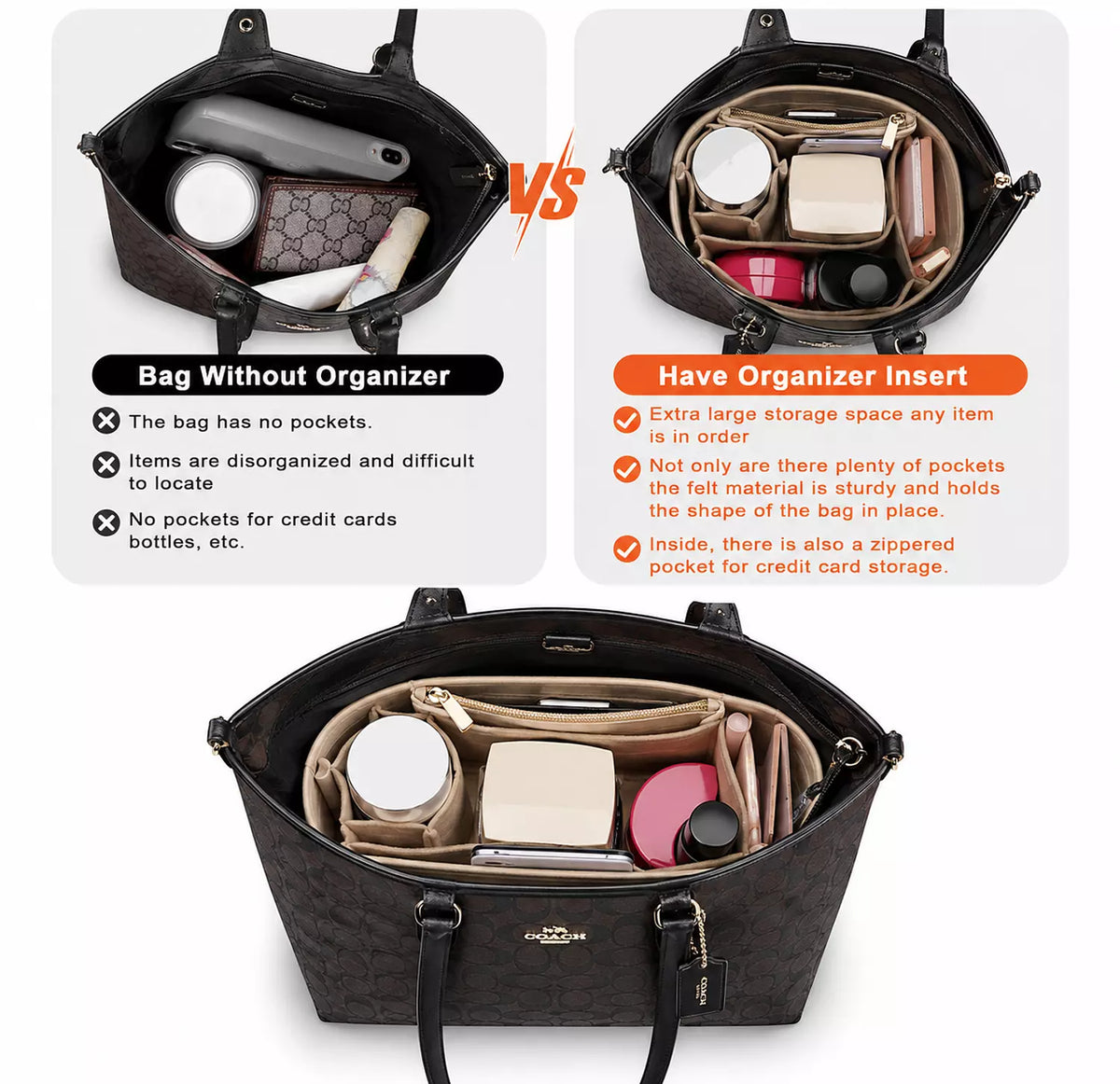 The Perfect REVERSIBLE COACH TOTE BAG Bundle