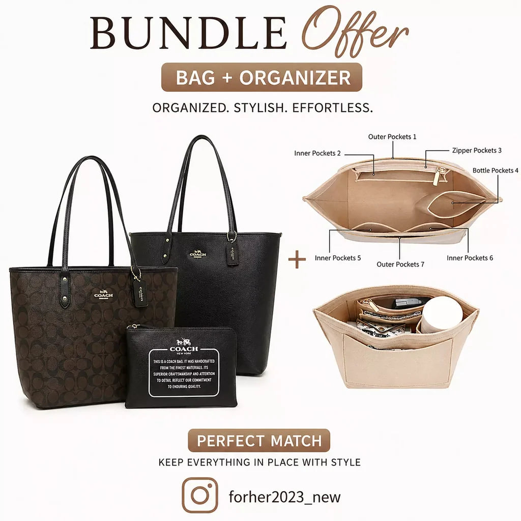 The Perfect REVERSIBLE COACH TOTE BAG Bundle