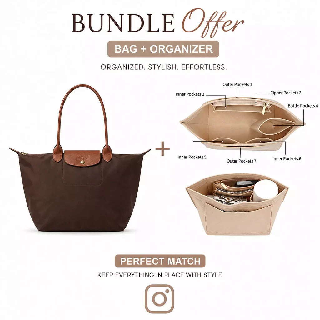 The Perfect Ebony Longchamp Bundle Large size